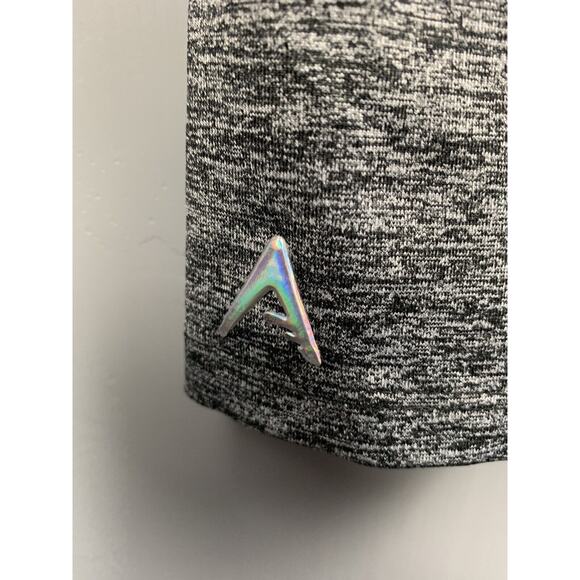 Antigua Backspin Women's large athletic Stretch Leggings Heather Gray - Picture 4 of 5